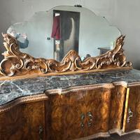 Mobile credenza con specchio vintage