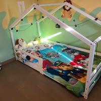 Letto per bambini, 90 x 200 cm, in legno