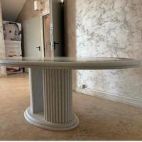 Tavolo in marmo artistico intarsiato con scagliola