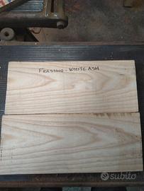 TAVOLE DI FRASSINO AMERICANO WHITE REFILATO ESS.