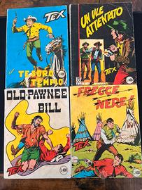 Lotto 4 fumetti Tex oroginali vintage