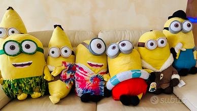 Lotto 7 peluche Minions Giganti 70 cm originali Il