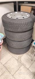 gomme invernali + cerchi Fiat 500 R14