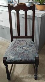 6 sedie da soggiorno in legno 