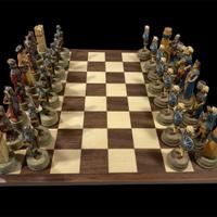 Scacchi Dipinti a Mano Italfama Romani /Vs Arabi