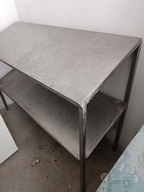 Scaffale acciaio inox piano inclinato