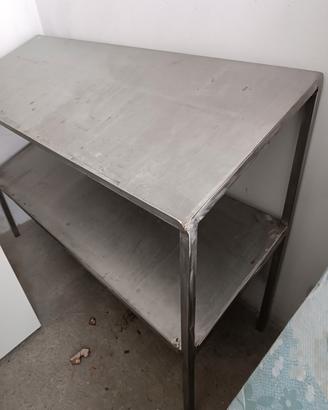 Scaffale acciaio inox piano inclinato