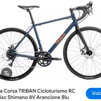 bicicletta triban RC 120 freni a disco