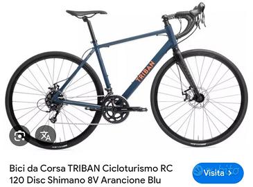bicicletta triban RC 120 freni a disco