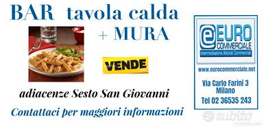 601/25 BAR TAVOLA CALDA + Mura di mq 180