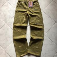 Jeans Corteiz originali streetwear verde denim