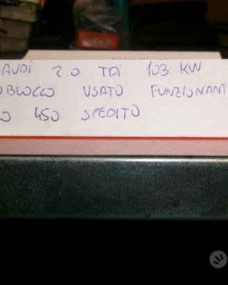 Monoblocco w audi 2.0 tdi tipo motore cba