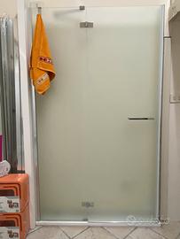 Elegante porta doccia MEGIUS in vetro satinato