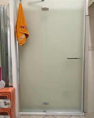 Elegante porta doccia MEGIUS in vetro satinato