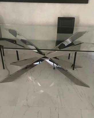 Set pranzo moderno: tavolo e 6 sedie