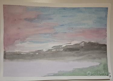 Disegno paesaggio polesine