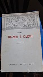 libro Giambi e Carmi di Gigli, Loffredo, 1963
