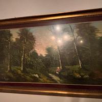 dipinto paesaggistico della pittura napoletana XIX
