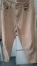 jeans beige uomo
