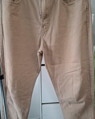 jeans beige uomo