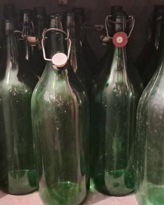 Bottiglie in vetro vuote, per birra, vino, liquori