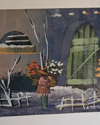 pittura olio su tela Abdul Rahem Tatari 