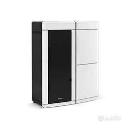 Termostufa a pellet ermetica ventilata slim EVELYN