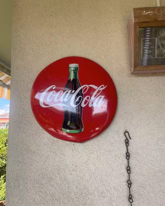 coca cola 1992 originale insegna metallo