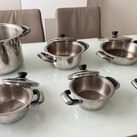 Set di pentole acciaio inox