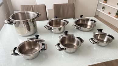 Set di pentole acciaio inox