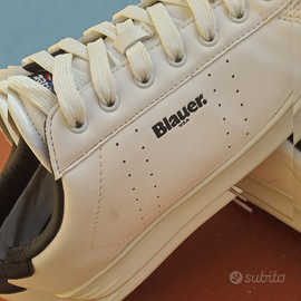 Scarpe Blauer Grant 01 White Navy modello sportivo