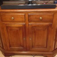 Madia in arte povera trapezoidale, capiente