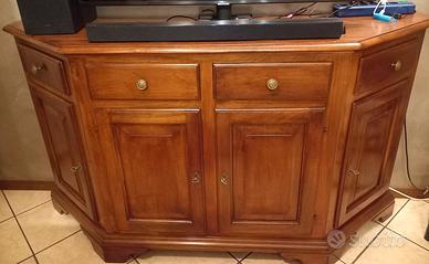 Madia in arte povera trapezoidale, capiente