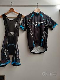 pantaloncini maglia ciclismo mtb bici rockrider 