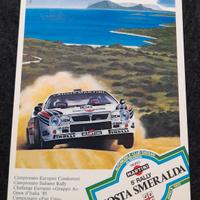 rally costa smeralda cartolina 1985