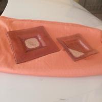 n. 2 piattino vetro Murano 