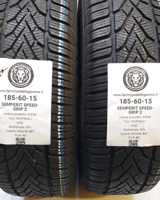 2 GOMME 185 60 15 SEMPERIT A55938