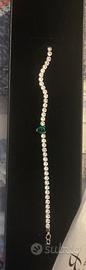 Bracciale tennis donna in acciaio