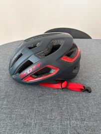 Casco Scott Arx dark/grey red