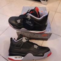 Nike AIR Jordan 4 Retro Bred Reimagined, EU44 nuov