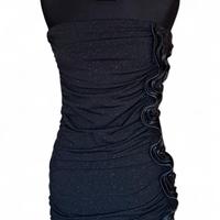 Mini abito elegante elasticizzato nero tg. XS/S