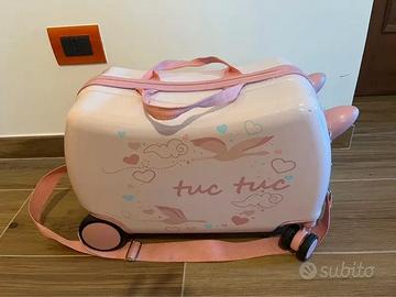 Valigia trolley cavalcabile per bambini Tuc Tuc