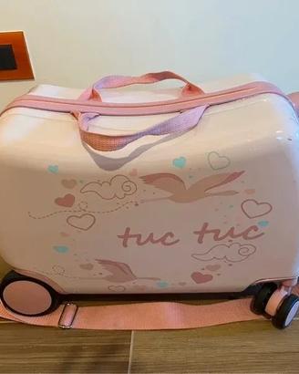 Valigia trolley cavalcabile per bambini Tuc Tuc