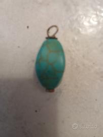 Ciondolo prezioso pietra turchese 