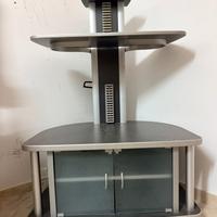 mobile porta tv angolare grigio