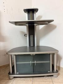 mobile porta tv angolare grigio