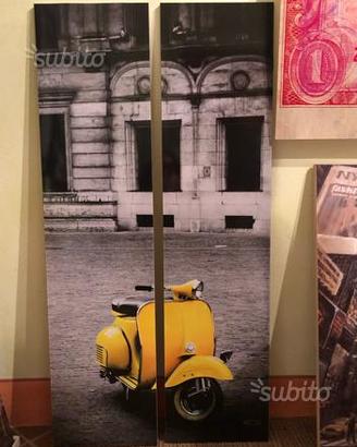 Quadro Dittico soggetto Vespa