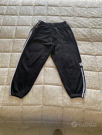 Adidas originals pantaloni tuta nera con strisce