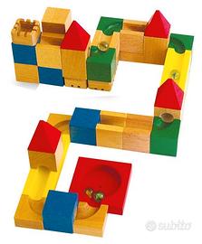 Gioco creativo Pista biglie in legno - nuova
