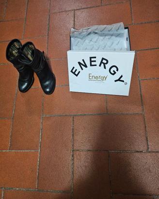 STIVALETTI DA DONNA IN PELLE COLORE NERO CERNIERA